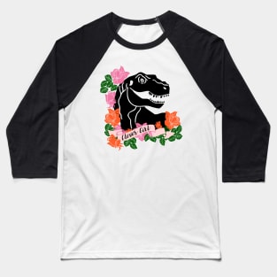 Clever Girl Dinosaur Print Baseball T-Shirt